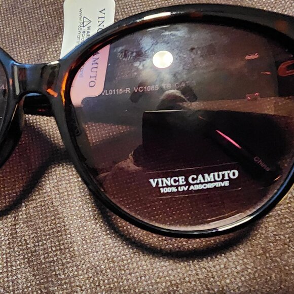 NEW VINCE CAMUTO 100% UAV ABSORPTIVE SUNGLASSESTIVE TORTOISE SHELL  R - Picture 5 of 6